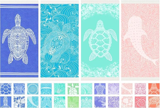 Thin Turkish Beach Towel Lightweight Soft Cotton Extra Large XL Oversized Sand Free Sandproof Absorbent Quick Dry Towels Cloud Bath Pool Travel Compact Essentials Accessories for Adult Gifts