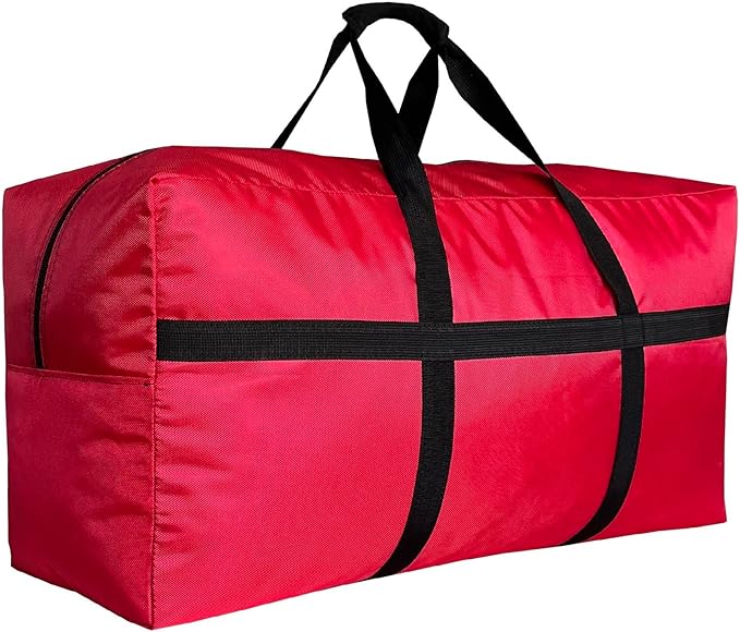 Christmas Tree Storage Bag 7.5ft 4ft 5ft 6ft 7ft 9ft, Small Christmas Tree Heavy Duty Storage Bags 1680D Oxford Red