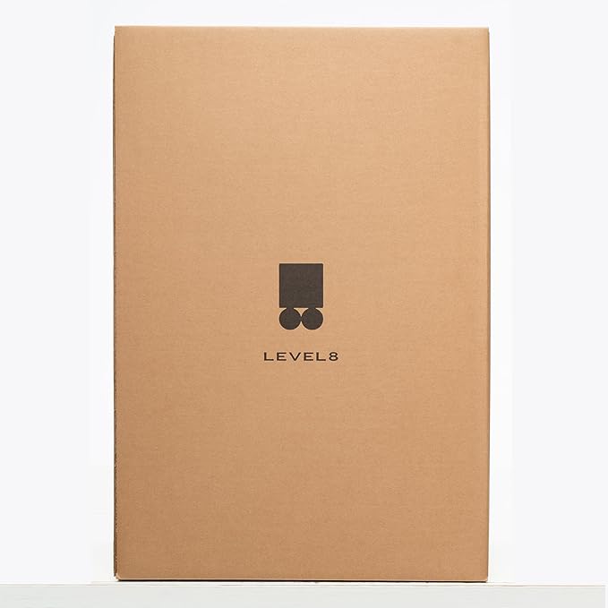 LEVEL8 Elegance Checked Luggage, 24 Inch Hardside Suitcase, Lightweight Matte Hardshell with Tsa Lock, Large Suitcases with Spinner Wheels, Navy Blue