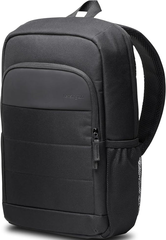 Kensington EQ Backpack 16”, for 15.6 inch-16 inch Laptop, Padded Shoulder Straps, Side Pocket,(K60392WW), Black