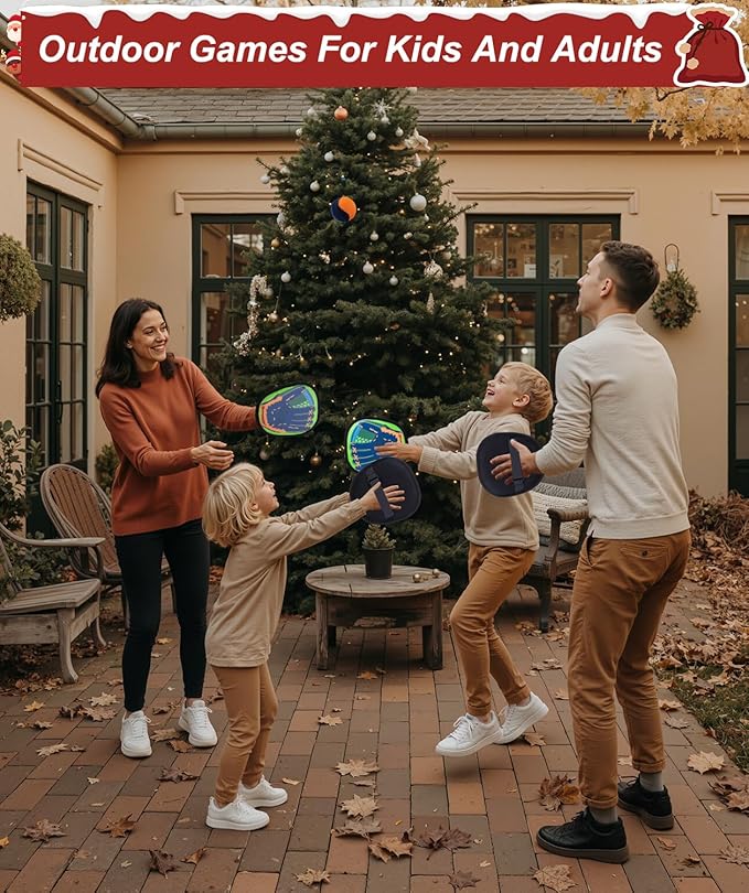 Toss and Catch Ball Game Kids Toys for 3 4 5 6 7 8 Year Old Boys Girls Birthda Gift, Valentines Day Gifts Outdoor Games Yard Play Beach Pool Toys for Kids Ages 4-8 8-12 Toddler Baseball Glove