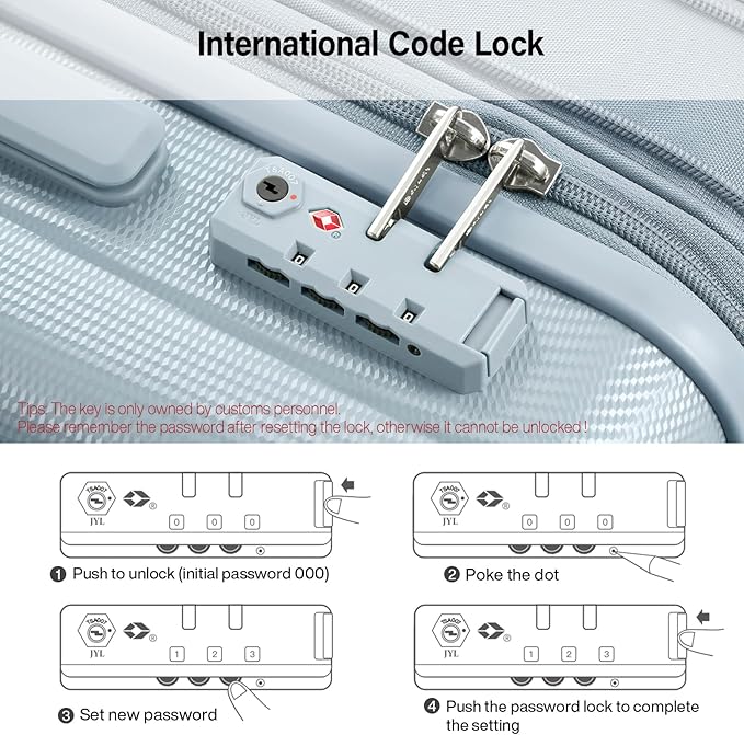 Hanke Expandable Hardshell Luggage Sets 3 Piece Extra Large Suitcases with Lock,28 Inch Luggage with Spinner Wheels, PC Travel Suitcase for Women Men 20 24 29Inch,Grey