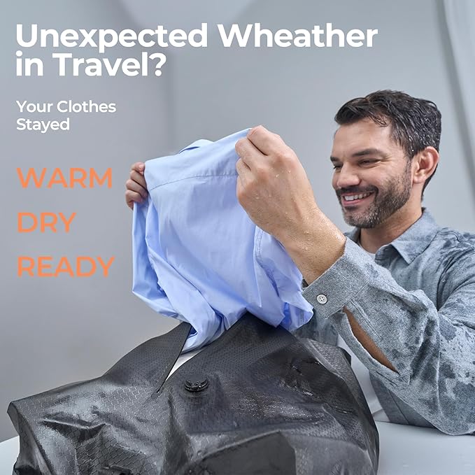 Classic Series Vacuum Bags for Travel Luggage with Wireless Pump, Compression Bags for Carry On Suitcases and Backpack, Vacuum Seal Packing cube for Cloth Packing (1PC + PUMP Lavender)