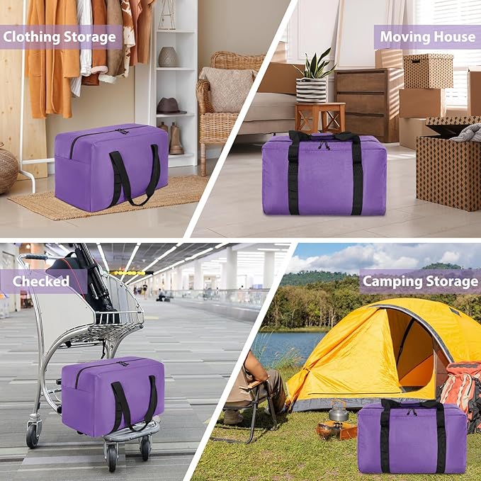 Large Travel Duffle Bag, 60L Gear Bag for Men and Women, Storage Bag Ideal for Overnight Camping and Weekend Getaways