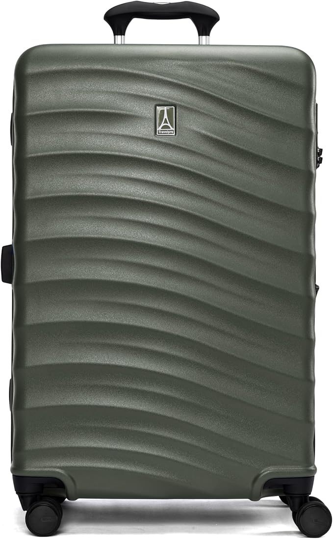 Travelpro Maxlite Air V2 Hardside Expandable Checked Luggage, 8 Spinner Wheels, Lightweight Hard Shell Suitcase, TSA lock, Slate Green, Checked Medium 25-Inch
