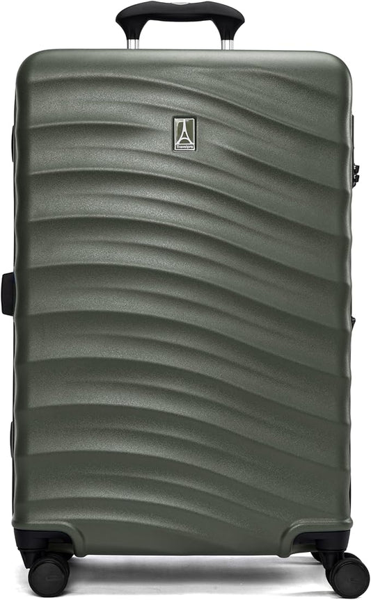 Travelpro Maxlite Air V2 Hardside Expandable Checked Luggage, 8 Spinner Wheels, Lightweight Hard Shell Suitcase, TSA lock, Slate Green, Checked Medium 25-Inch
