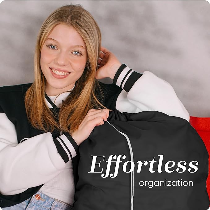 Handy Laundry Nylon XL - Large Capacity with Locking Drawstring, Machine Washable, Fits Laundry Baskets or Hampers, Holds 3 Loads of Clothes - Black (Pack of 2)