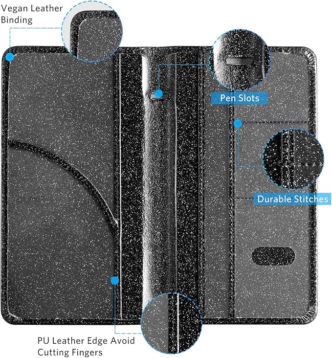 CoBak Car Registration and Insurance Holder - Vehicle Glove Box Car Organizer,Auto Truck Comparment Accessories Case with Magnetic Closure for Driver License,Cards