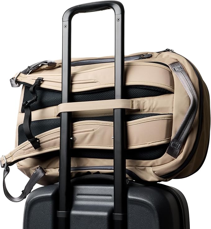 Bellroy Transit Workpack Pro (28 liter work bag/commuter backpack, fits 16” laptops; high level organization and comfort for work, travel and commutes. - Stone