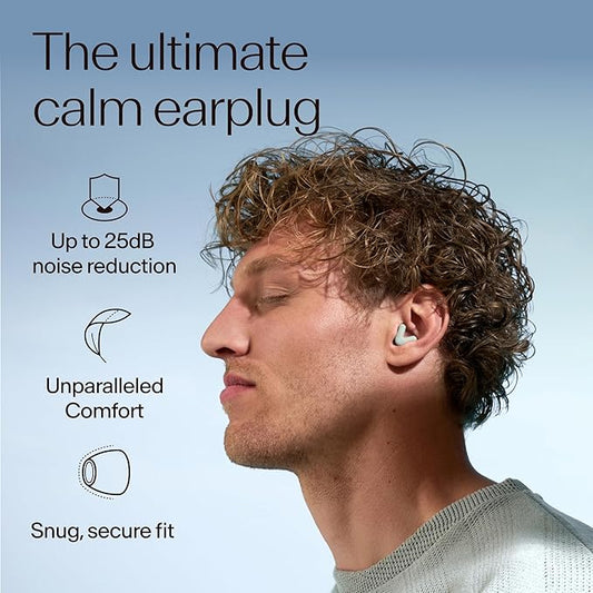 Alpine Silence Earplugs for Sleep, Focus & Travel - V-Shape Snug Fit & Soft Oval Tips – 4 Sizes XS/S/M/L - Comfortable, Reusable Hearing Protection - up to 25dB – Green