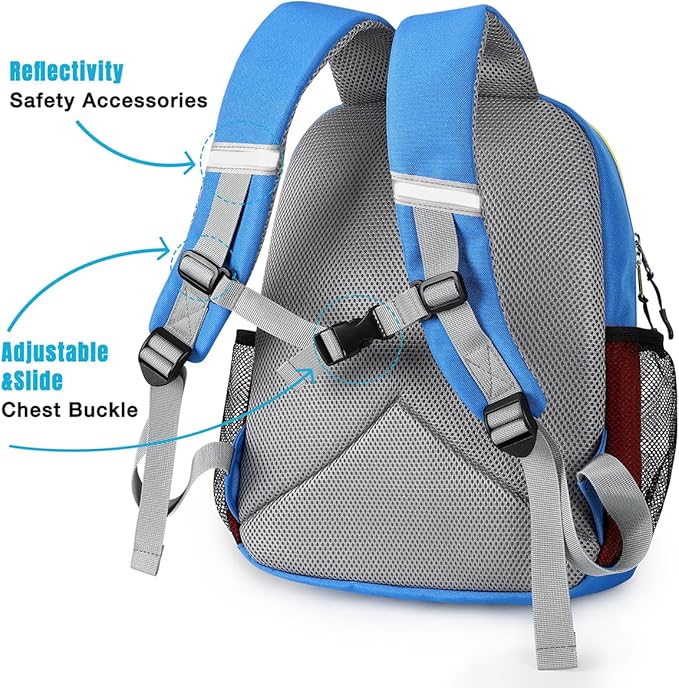 STEAMEDBUN Toddler Backpack for Boys 2-4,Kindergarten Backpack for Boys,Preschool Backpack,Mini