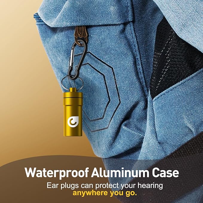 High Fidelity Concert Ear Plugs, Noise Cancelling Silicone Ear Plugs 2 Pairs Great for Concerts Loud Music, Musicians, Motorcycles, Airplanes, Raves, Hearing Protection -23 dB