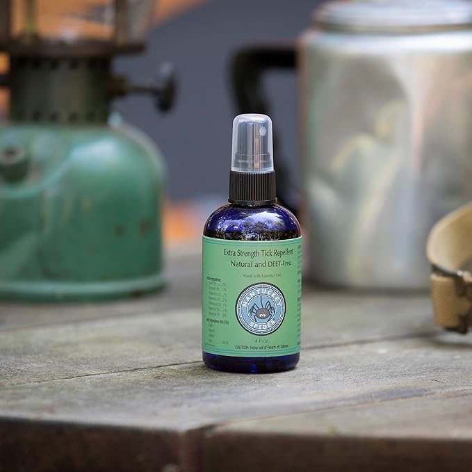 Nantucket Spider 2-Pack | Extra Strength Tick Repellent Spray (4 oz) and Original Insect Repellent Spray (4 oz) | Natural, DEET Free with Organic Essential Oils | Repels Ticks, Mosquitoes and Flies