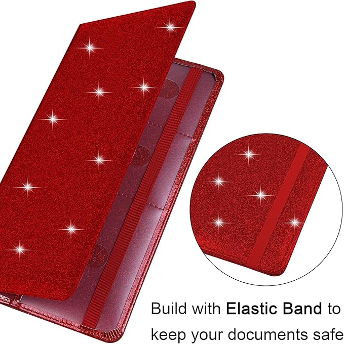 Wisdompro Car Document Holder Organiser, PU Leather Vehicle Insurance and Registration Holders Wallet Case for ID Card, Driving Licence, Key Contact Information Cards