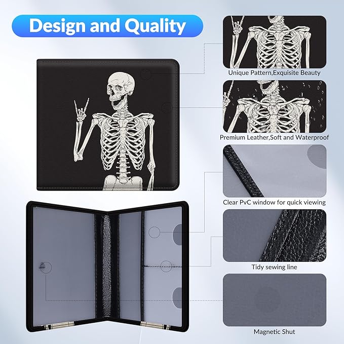 Car Registration and Insurance Card Holder，Vehicle Glove Box Car Organizer，Accessories Case for Storing Driving Licences, Cards, Documents