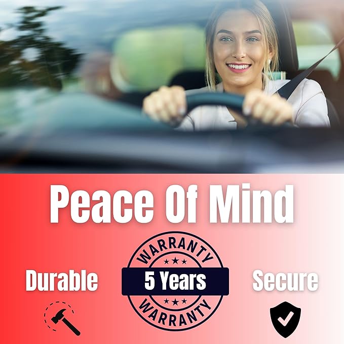 Red Magnetic Shut Premium PU Leather Insurance and Registration Holder, Glove Box Organizer for Car, Stylish Car Accessories, Organize Vehicle Documents with flair, Size 9.5 in x 5.1 in