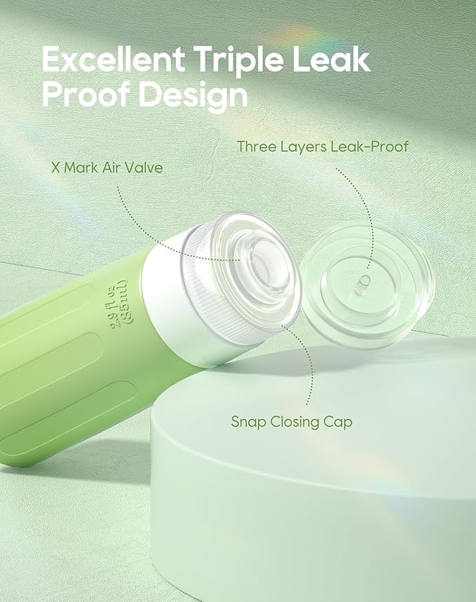 Morfone 16 Pack Silicone Travel Bottles Set for Toiletries TSA Approved Travel Containers Leakproof Squeezable Refillable Travel Accessories 2oz 3oz for Shampoo Conditioner Lotion Liquids(Green)