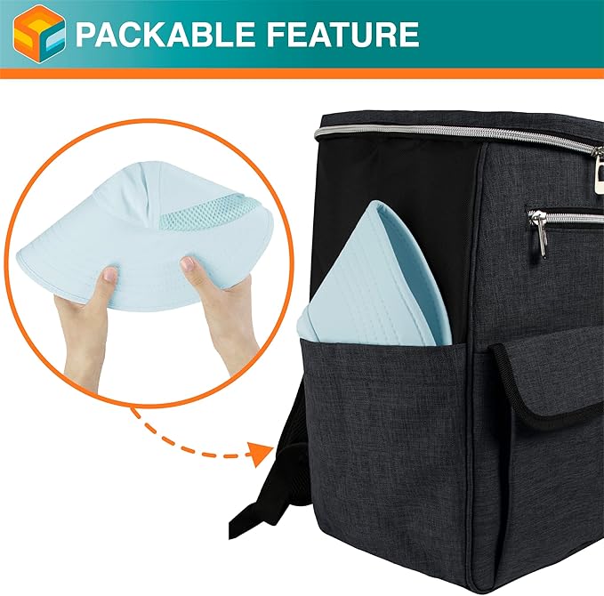 SUN CUBE Sun Hat for Women with Ponytail Hole Neck Flap, Gardening Hat Women Sun Protection, UV Hats Hiking Walking Fishing