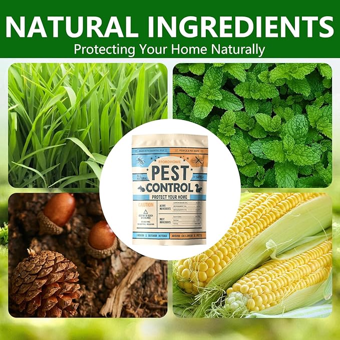 Pest Control Pouches, Rodent Repellent, Mouse Repellents, Peppermint Oil Mice Repellent, Rat Deterrent, Repel Rodents(10Pack)…