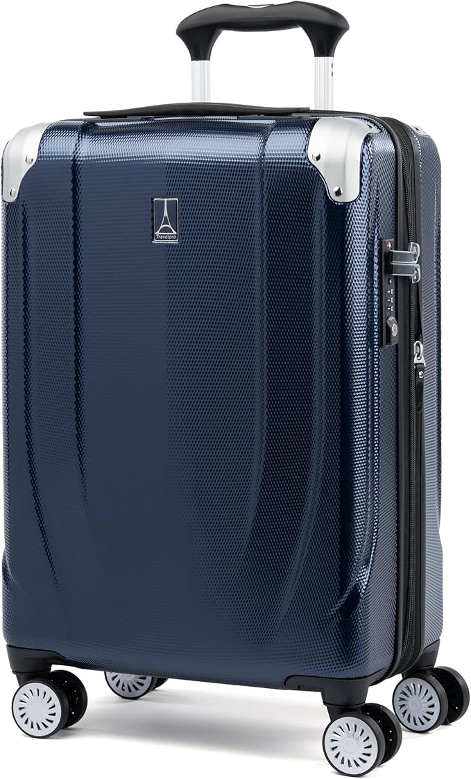 Travelpro Pathways 3 Hardside Expandable Luggage, 8 Spinner Wheels, Lightweight Hard Shell Suitcase, Carry On 21 Inch, Royal Blue