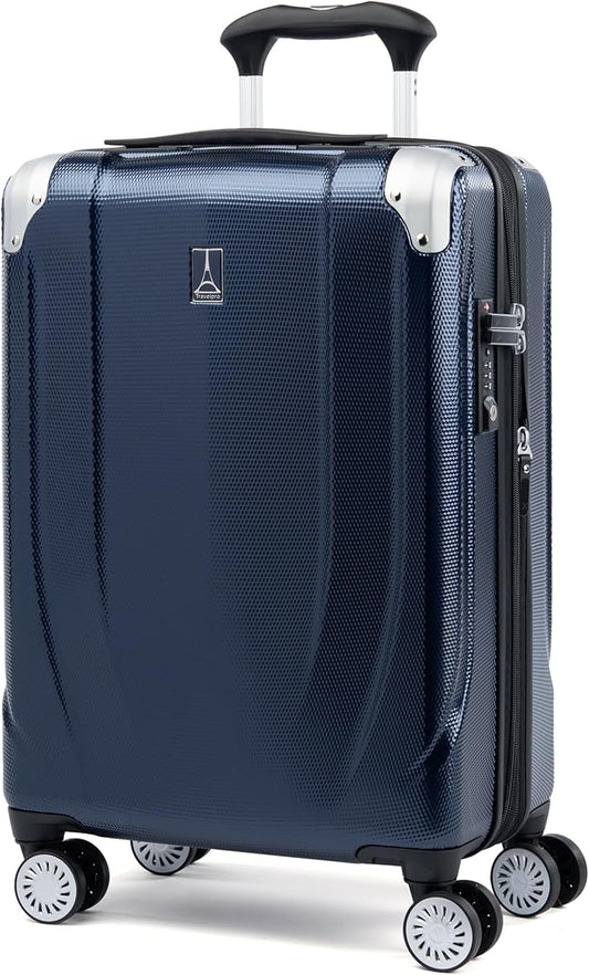 Travelpro Pathways 3 Hardside Expandable Luggage, 8 Spinner Wheels, Lightweight Hard Shell Suitcase, Carry On 21 Inch, Royal Blue