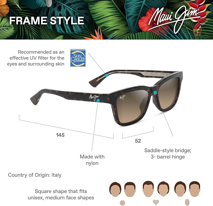 Maui Jim Polarized Men's Hanohano Cat Eye Sunglasses