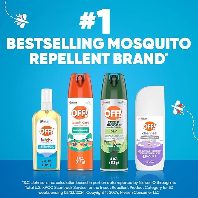 OFF! Kids Insect Repellent Spray, Botanically Inspired, Safe for Use On Kids, 4 oz