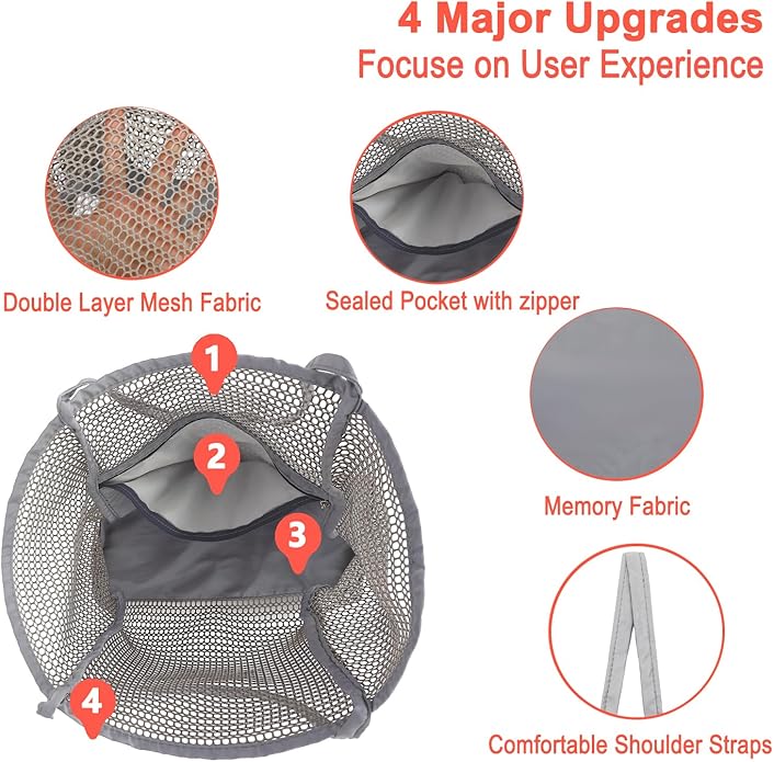 Mesh Beach Bag for Women, Casual Hobo Bags Large Beach Tote for Pool Travel Cruise Vacation Essentials