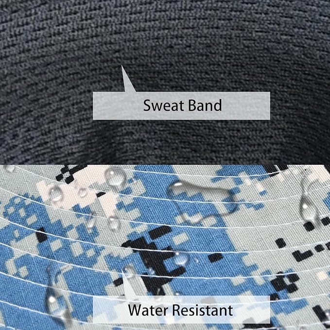 Sun Hats for Men Women Fishing Hat UPF 50+ Breathable Wide Brim Summer UV Protection Hat