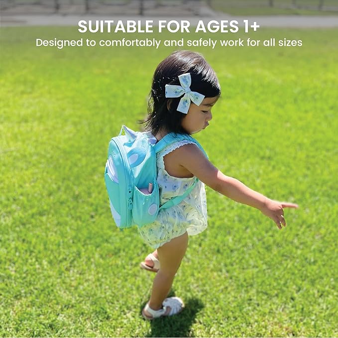 Lulyboo Ultra-Soft Unicorn Toddler Backpack with Detachable Leash & Wrist Tether, Kids Walking Harness with 5 Pockets, Adjustable Child Leash for Ages 1-7, Safety & Fun Travel Gear