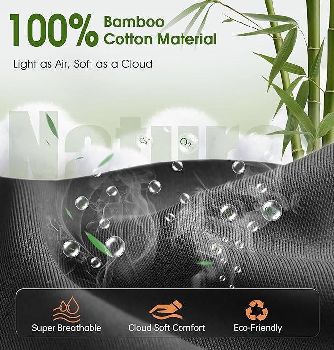 LC-dolida Bamboo Cotton Bluetooth Sleep Mask, 2 in 1 3D Soft Sleep Mask with Sleep Headphones, Sleep Eye Mask with Timming Setting, Blackout Sleeping Mask for Side Sleepers, Women Men, Black