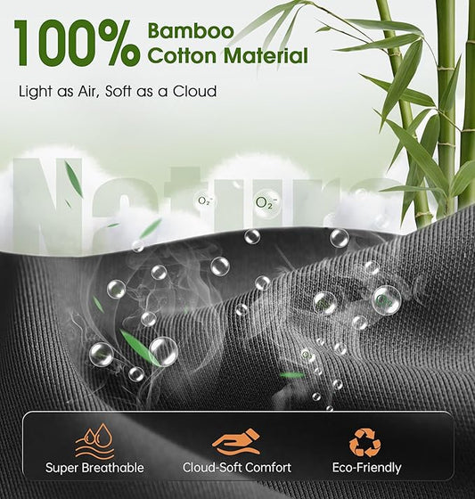 LC-dolida Bamboo Cotton Bluetooth Sleep Mask, 2 in 1 3D Soft Sleep Mask with Sleep Headphones, Sleep Eye Mask with Timming Setting, Blackout Sleeping Mask for Side Sleepers, Women Men, Black