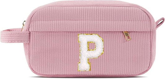 Pocmimut Graduation Gifts for Girls,Personalized Preppy Makeup Bag Cosmetic Bag Toiletry Bag Gifts for Teen Girls Gifts Trendy Stuff,P