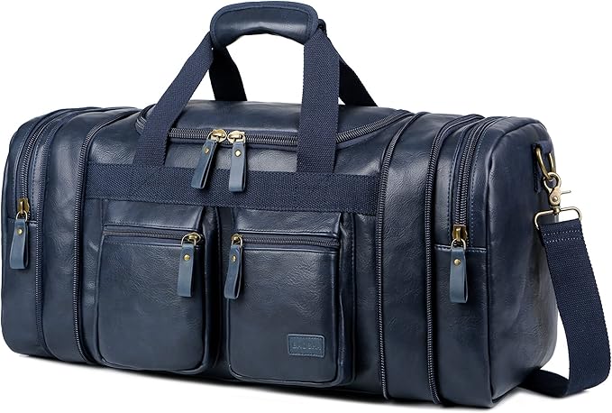 Vegan Leather Travel Duffel Weekender Bag Carry on Overnight Bag Sports Duffel bag For men and Women HB-21