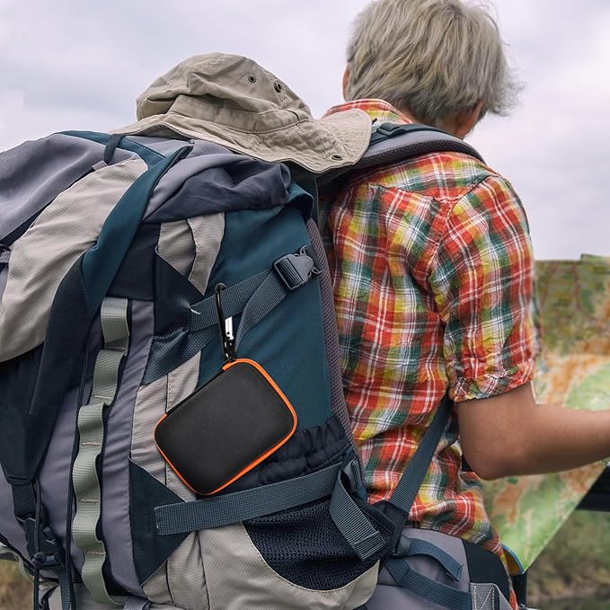 Hard Case Compatible with SIMO Solis 5G/ for Pro 5G WiFi Mobile Hotspot, Travel Router for Hotel WiFi Storage Holder Bag with Mesh Pocket for Charger USB Cable & Accessories (Box Only) - Black