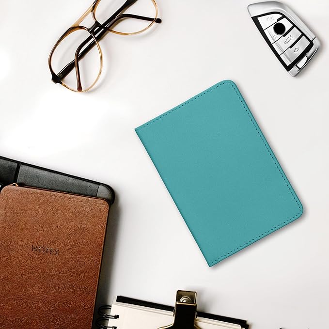 kwmobile Registration and Insurance Holder - Car Document Holder for Vehicle Documents and Cards - PU Leather - Black