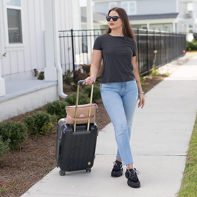 BlueHills 2-Pack Mini Premium Soft Plush Travel Blanket Pillow Airplane Essentials for Two in bag Flight Traveling Warm Portable Plane Blankets Compact Cozy Traveler Backpack Blankets Warm Beige - M26