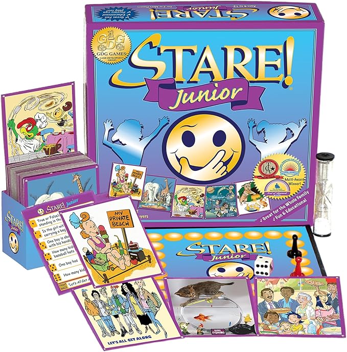 Stare Junior — The Exciting, Award-Winning Game of Memory and Observation — Fun & Educational for The Whole Family, Ages 6 and Up