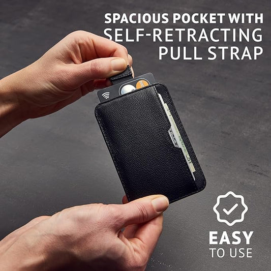 Vaultskin CHELSEA Mens RFID Blocking Slim Leather Card Wallet - Minimalist Front Pocket Cardholder