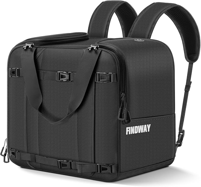 findway Ski Boot Bag, 55L Ski Boot bag Backpack 1680D Waterproof for Skis, Ski Helmet, Ski Boots, Snowboard & Accessories