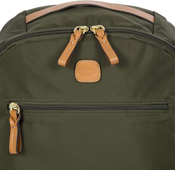 Bric's X-Travel City Backpack - 13 Inch - Travel Backpack for Women and Men - Designer Bag with Large Pockets - Olive