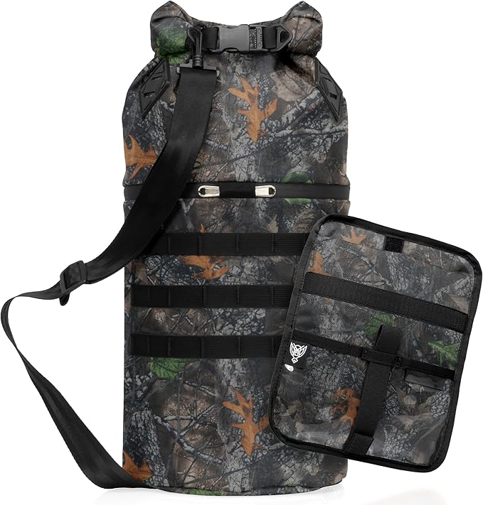 Xtreme Sight Line ~ AQUA RT Dry Bag~ Water-Proof Faraday Dry Bag for Laptops, Tablets, and Mid-Size Electronics ~ Small LITE Faraday Combo ~ Backwoods Camo