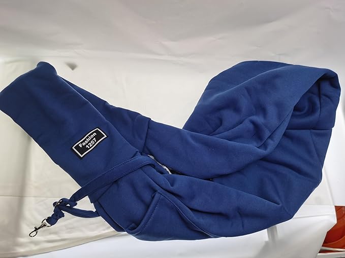CYBERNOVA Small Pet Dog Cat Sling Carrier for 3-15lbs, with Pocket,Hand-Free Pet Bag Dog Cat Puppy Carry Bag for Travel and Walking Outdoor (Blue)
