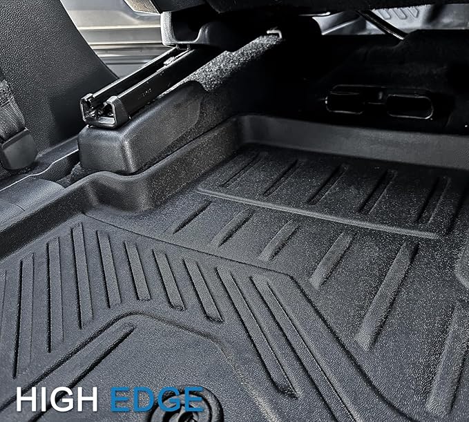 JOULARISE Floor Mats Cargo Mat for Honda Pilot 2026 2025 2024 2023, All Weather TPE Cargo Liner Trunk Mat with Backrest Mat Door Sill Protectors Car Accessories for Pilot (Full Set Mats)