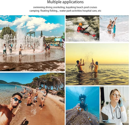 wellhouse Waterproof Phone Pouch, Waterproof Phone Case for iPhone 16 15 14 13 12 Pro Max XS Samsung, IPX8 3D Cellphone Dry Bag Beach Essentials (1 Pack - Blue7.0, 7 inch)