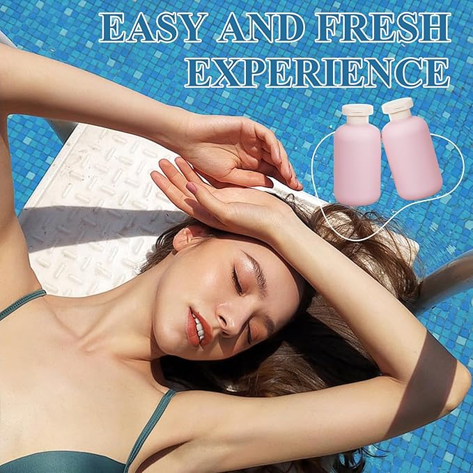 ASEVAT 6.7oz Airtight Plastic Travel Shampoo Bottles, Empty Squeeze Bottle, Travel Shampoo and Conditioner Bottles Refillable, Hand Soap Dispenser for Vacation, Gym, Lotion(PinkGreenBlue)