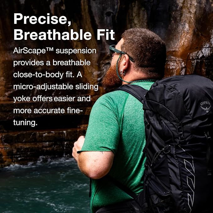 Osprey Talon 22L Men's Lightweight Hiking Backpack - Small Daypack for Travel & Camping, Green Canopy/Pine Leaf, Extended Fit