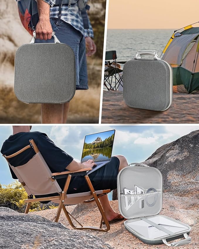 Carry Case for Starlink Mini – Outdoor Travel Case for Standard Starlink Mini Accessories, Large Capacity, Semi-Rigid EVA Protection