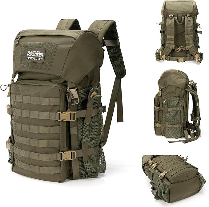 EXCELLENT ELITE SPANKER 40L Camping Hiking Backpack for Men and Women Tactical Military Backpack Large Rucksack for Outdoor Activities Travel Backpacking(RGN)