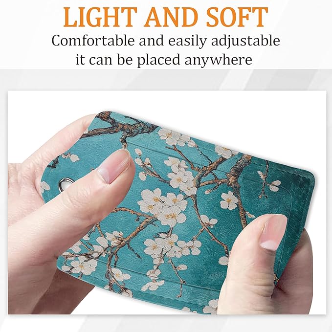 Blossoms Luggage Tags for Suitcase 3 Pack, Leather Bag Tags Identifiers with Privacy Name Address Labels and Durable Steel Loop for Men Women Backpack